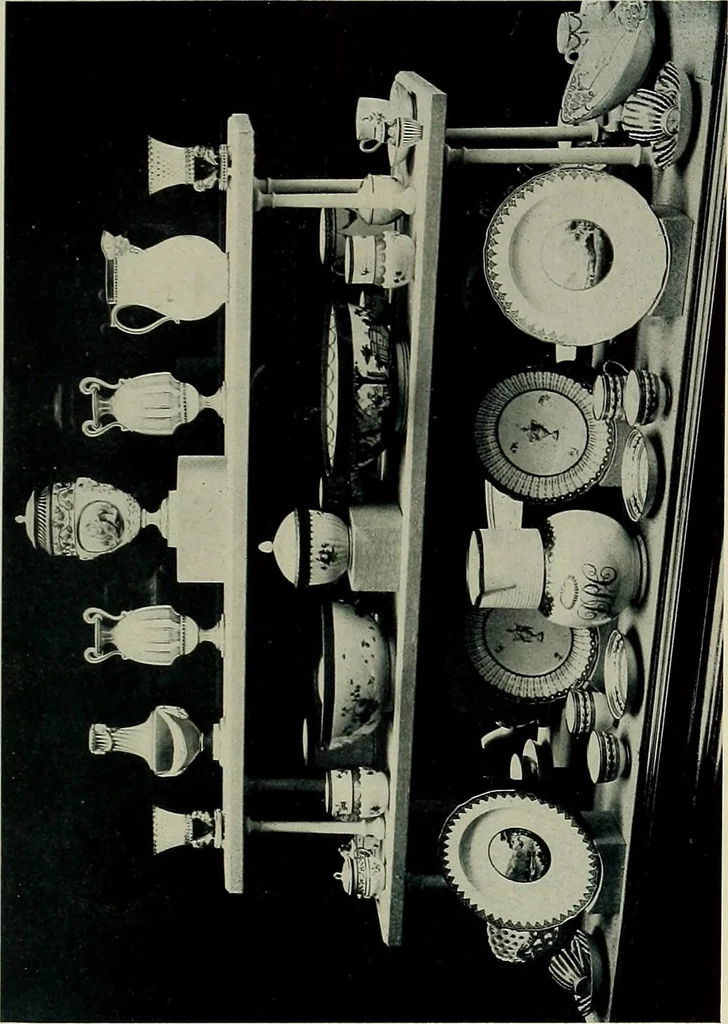 An illustration from Lady Charlotte Schreiber's journals : confidences of a collector of ceramics & antiques throughout Britain, France, Holland, Belgium, Spain, Portugal, Turkey, Austria & Germany from the year 1869 to 1885, 1911, leaf 464