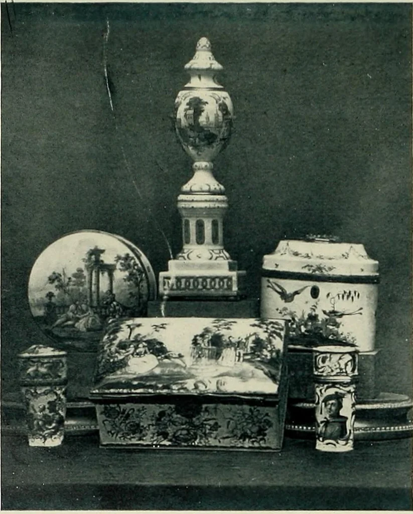 An illustration from Lady Charlotte Schreiber's journals : confidences of a collector of ceramics & antiques throughout Britain, France, Holland, Belgium, Spain, Portugal, Turkey, Austria & Germany from the year 1869 to 1885, 1911, leaf 50