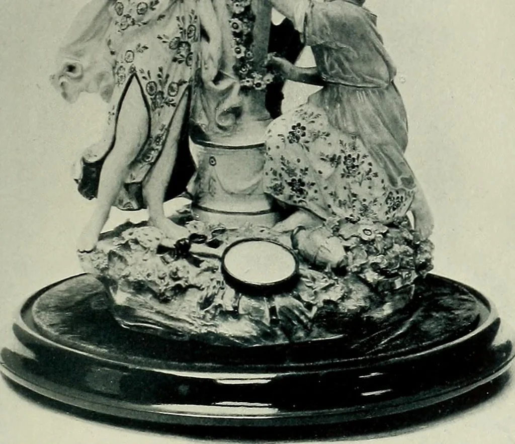 An illustration from Lady Charlotte Schreiber's journals : confidences of a collector of ceramics & antiques throughout Britain, France, Holland, Belgium, Spain, Portugal, Turkey, Austria & Germany from the year 1869 to 1885, 1911, leaf 594