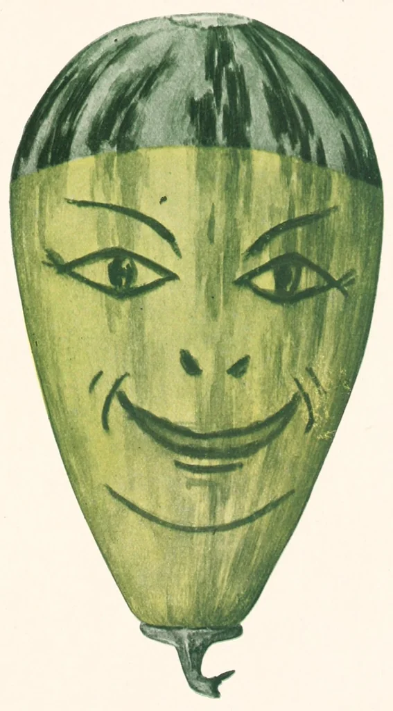 An illustration from Lady Hollyhock and her friends : a book of nature dolls and others, 1917, leaf 87