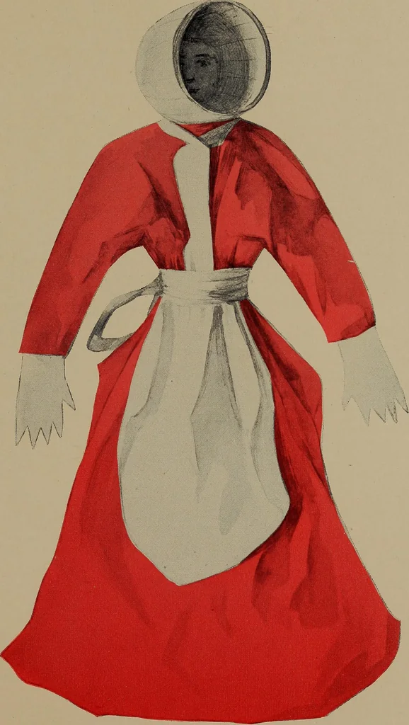 An illustration from Lady Hollyhock and her friends; a book of nature dolls and others, 1906, leaf 108