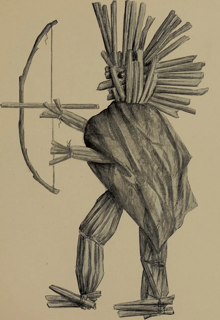 An illustration from Lady Hollyhock and her friends; a book of nature dolls and others, 1906, leaf 118