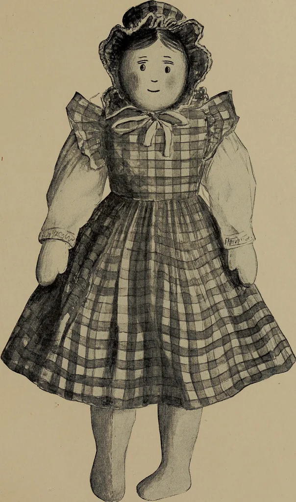 An illustration from Lady Hollyhock and her friends; a book of nature dolls and others, 1906, leaf 138