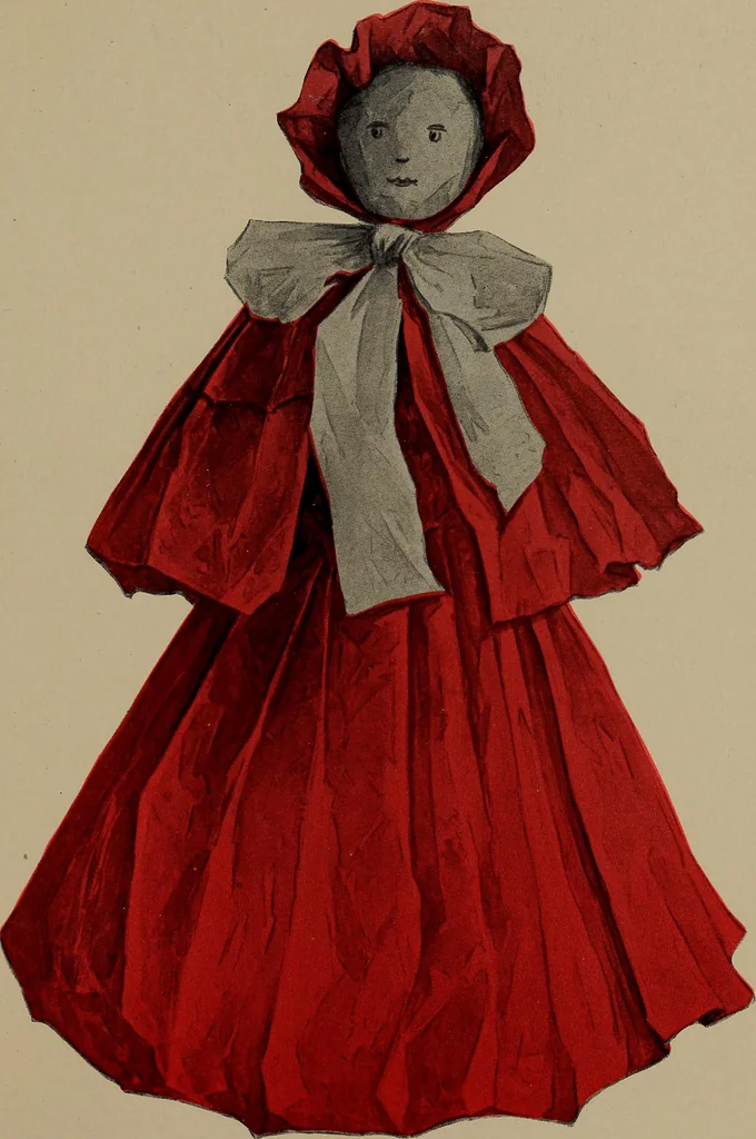 An illustration from Lady Hollyhock and her friends; a book of nature dolls and others, 1906, leaf 140