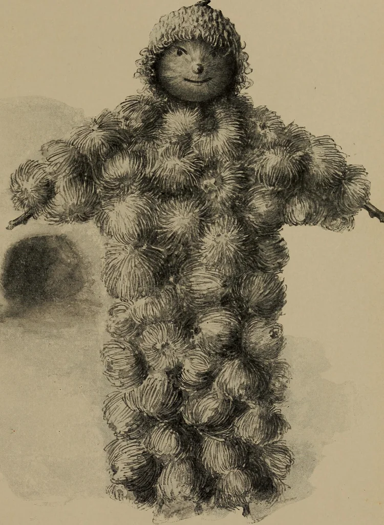 An illustration from Lady Hollyhock and her friends; a book of nature dolls and others, 1906, leaf 36