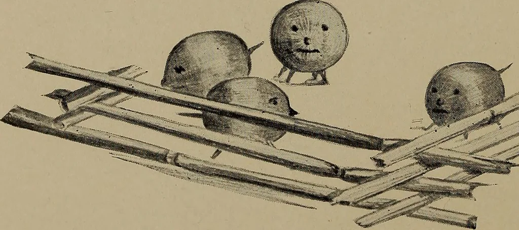 An illustration from Lady Hollyhock and her friends; a book of nature dolls and others, 1906, leaf 37