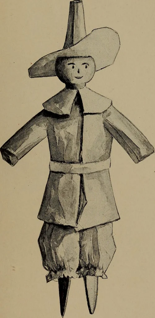 An illustration from Lady Hollyhock and her friends; a book of nature dolls and others, 1906, leaf 44