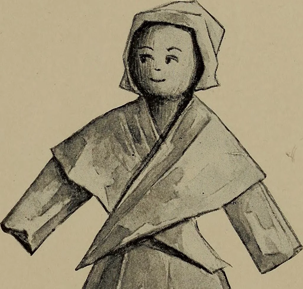 An illustration from Lady Hollyhock and her friends; a book of nature dolls and others, 1906, leaf 44