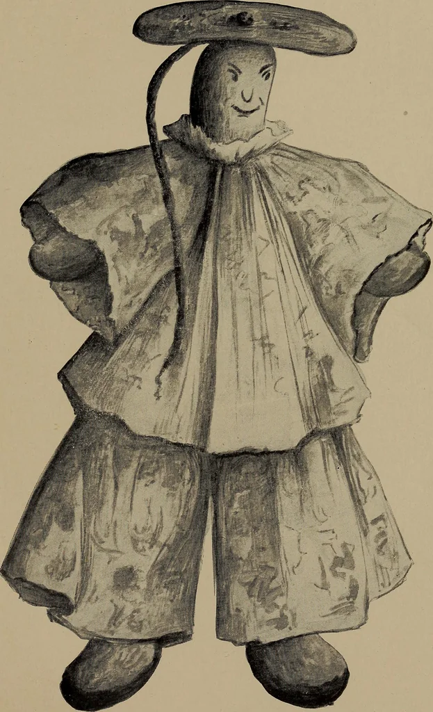 An illustration from Lady Hollyhock and her friends; a book of nature dolls and others, 1906, leaf 62