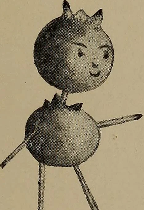 An illustration from Lady Hollyhock and her friends; a book of nature dolls and others, 1906, leaf 72