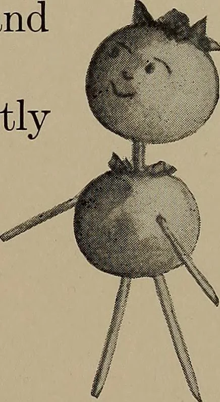 An illustration from Lady Hollyhock and her friends; a book of nature dolls and others, 1906, leaf 72