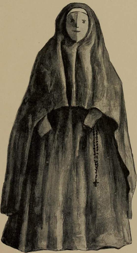An illustration from Lady Hollyhock and her friends; a book of nature dolls and others, 1906, leaf 82