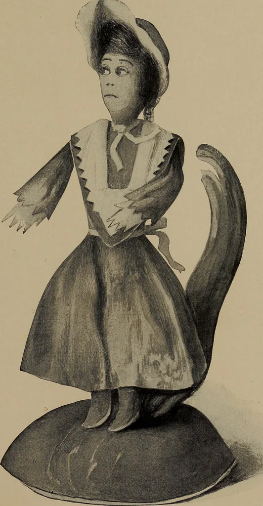 An illustration from Lady Hollyhock and her friends; a book of nature dolls and others, 1906, leaf 88