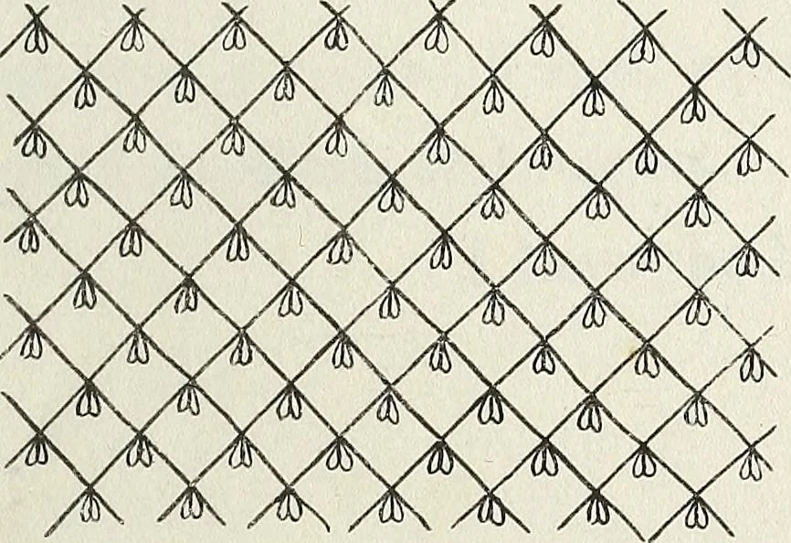 An illustration from The lady's assistant for executing useful and fancy designs in knitting, netting and crochet work..., 1847, leaf 12
