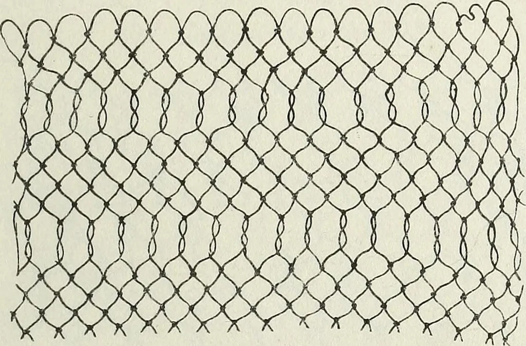 An illustration from The lady's assistant for executing useful and fancy designs in knitting, netting and crochet work..., 1847, leaf 8