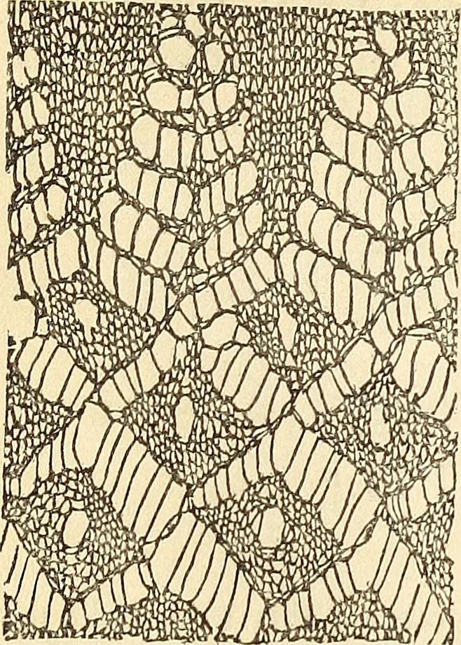 An illustration from The lady's assistant for executing useful and fancy designs in knitting, netting and crochet work..., 1847, leaf 451