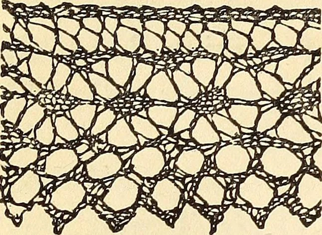 An illustration from The lady's assistant for executing useful and fancy designs in knitting, netting and crochet work..., 1847, leaf 467