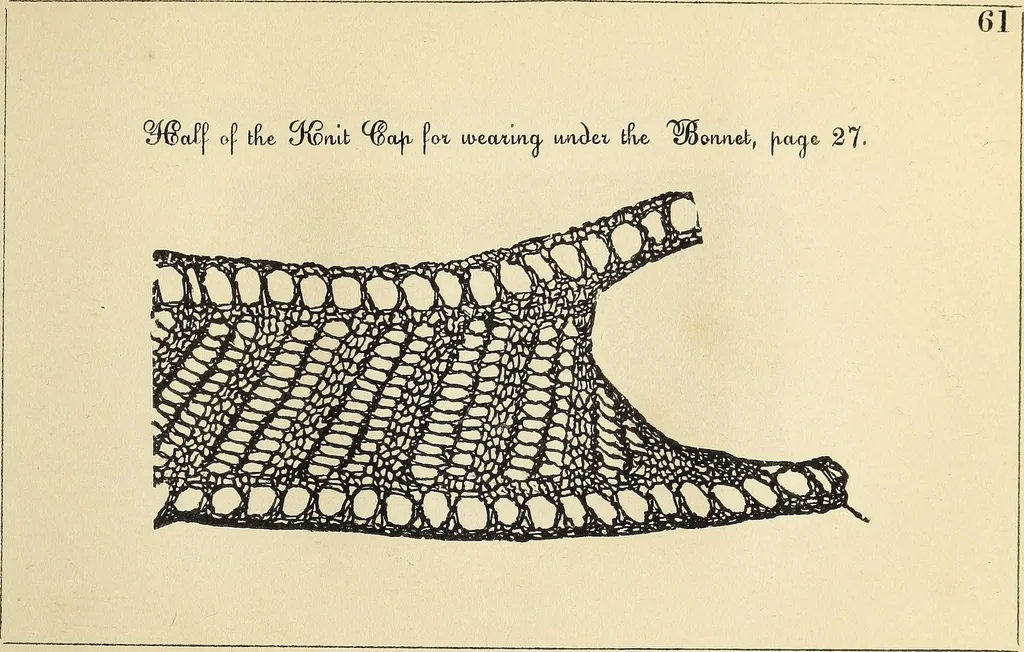 An illustration from The lady's assistant for executing useful and fancy designs in knitting, netting and crochet work..., 1847, leaf 502