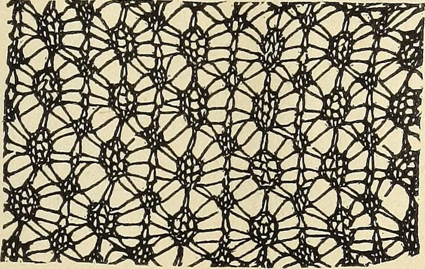 An illustration from The lady's assistant for executing useful and fancy designs in knitting, netting and crochet work..., 1847, leaf 512