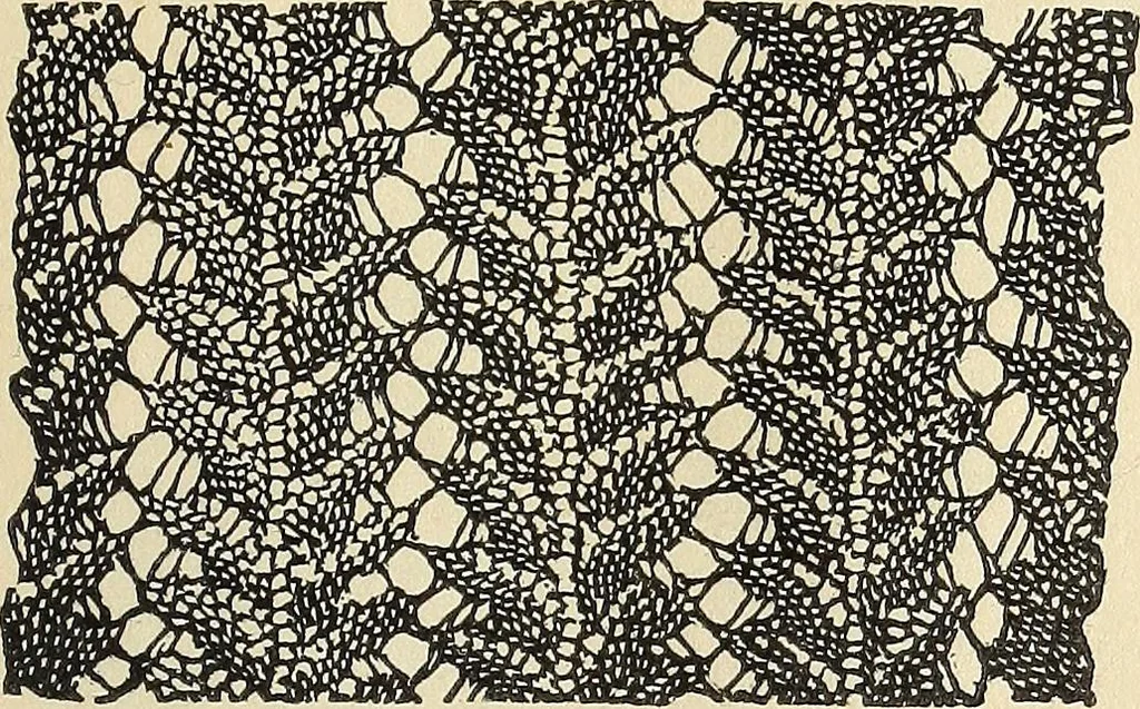 An illustration from The lady's assistant for executing useful and fancy designs in knitting, netting and crochet work..., 1847, leaf 520