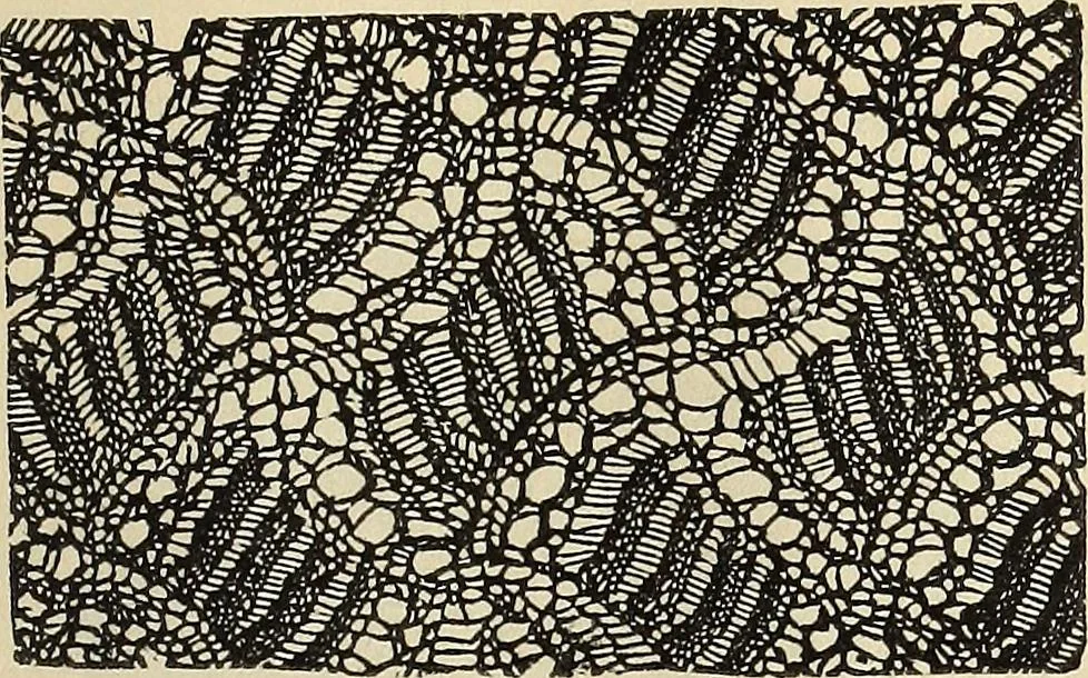 An illustration from The lady's assistant for executing useful and fancy designs in knitting, netting and crochet work..., 1847, leaf 528