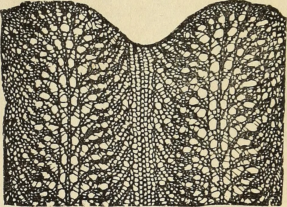 An illustration from The lady's assistant for executing useful and fancy designs in knitting, netting and crochet work..., 1847, leaf 530