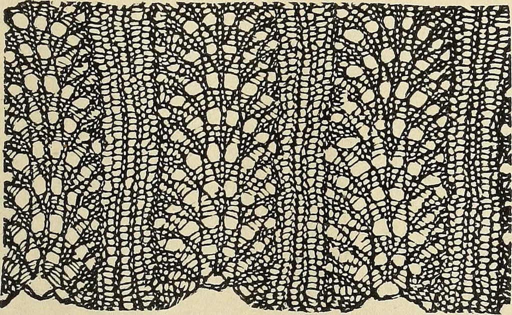An illustration from The lady's assistant for executing useful and fancy designs in knitting, netting and crochet work..., 1847, leaf 532