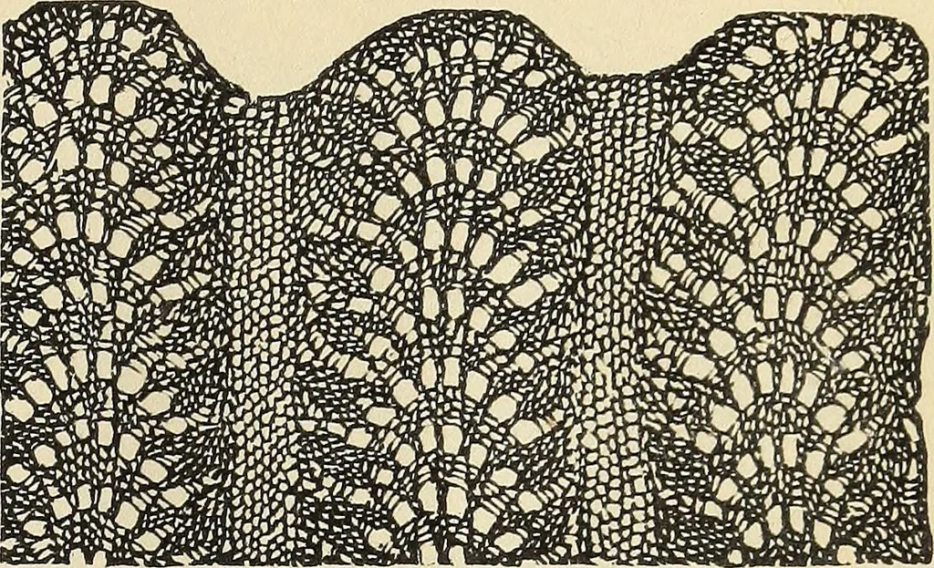 An illustration from The lady's assistant for executing useful and fancy designs in knitting, netting and crochet work..., 1847, leaf 532
