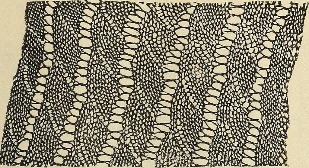 An illustration from The lady's assistant for executing useful and fancy designs in knitting, netting and crochet work..., 1847, leaf 534