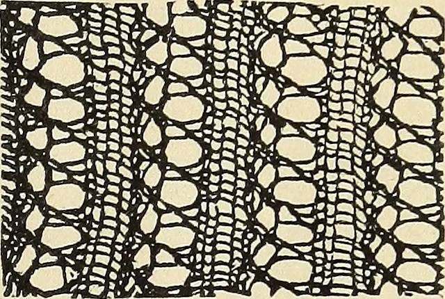 An illustration from The lady's assistant for executing useful and fancy designs in knitting, netting and crochet work..., 1847, leaf 540