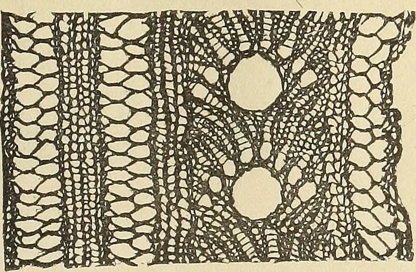 An illustration from The lady's assistant for executing useful and fancy designs in knitting, netting and crochet work..., 1847, leaf 544