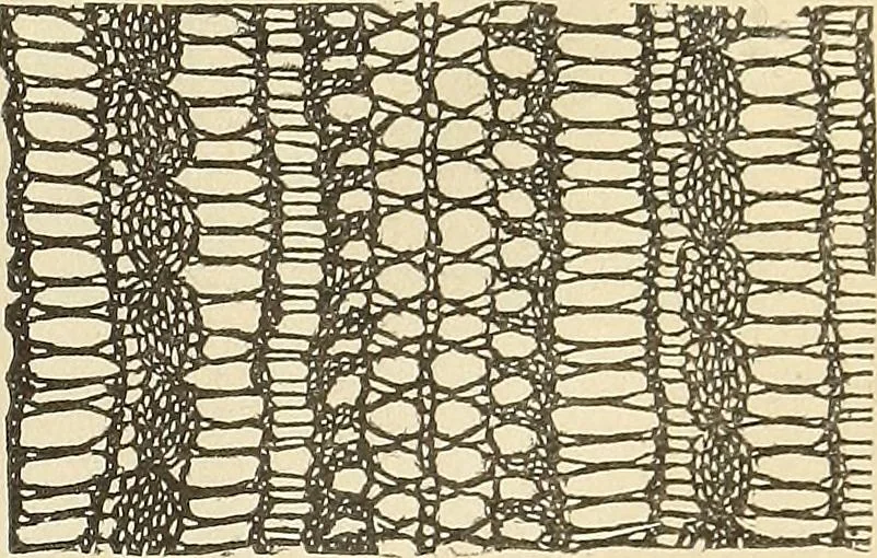 An illustration from The lady's assistant for executing useful and fancy designs in knitting, netting and crochet work..., 1847, leaf 544