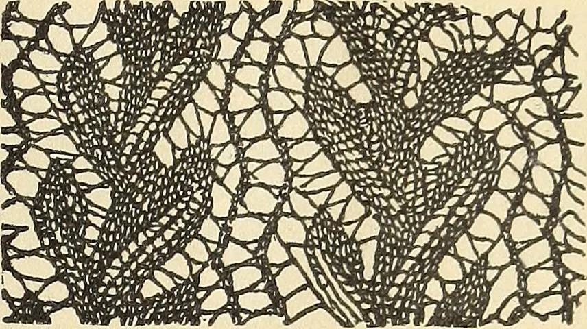 An illustration from The lady's assistant for executing useful and fancy designs in knitting, netting and crochet work..., 1847, leaf 550