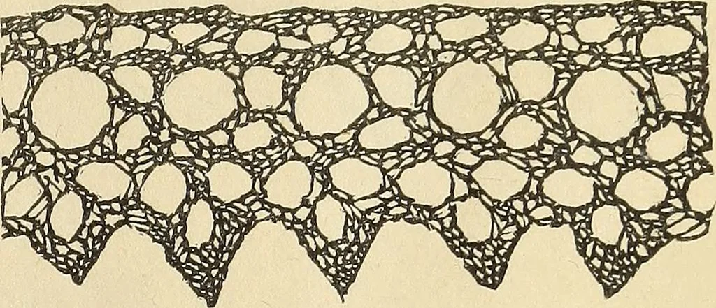 An illustration from The lady's assistant for executing useful and fancy designs in knitting, netting and crochet work..., 1847, leaf 552