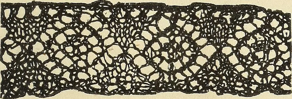 An illustration from The lady's assistant for executing useful and fancy designs in knitting, netting and crochet work..., 1847, leaf 554