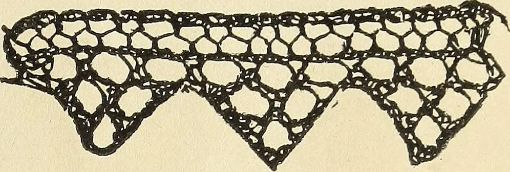 An illustration from The lady's assistant for executing useful and fancy designs in knitting, netting and crochet work..., 1847, leaf 554