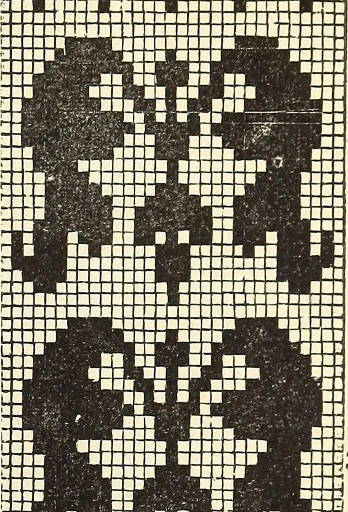 An illustration from The lady's assistant for executing useful and fancy designs in knitting, netting and crochet work..., 1847, leaf 533