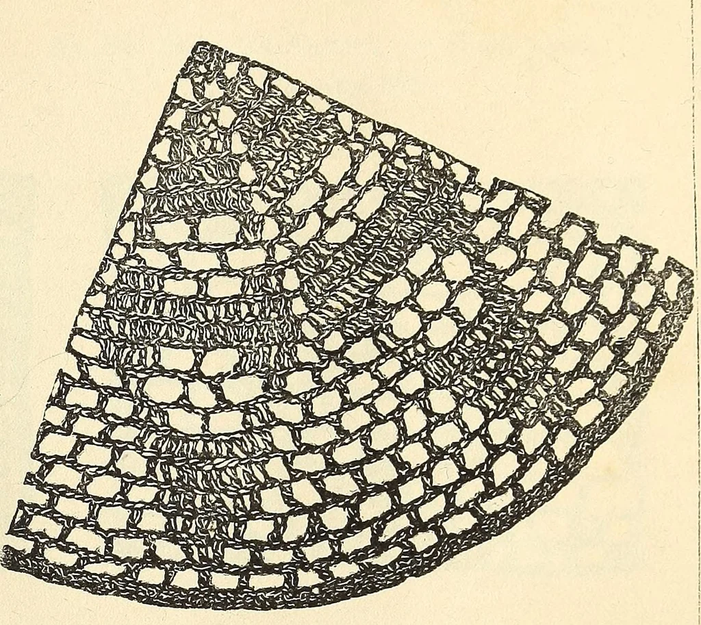 An illustration from The lady's assistant for executing useful and fancy designs in knitting, netting and crochet work..., 1847, leaf 561