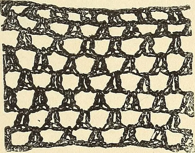 An illustration from The lady's assistant for executing useful and fancy designs in knitting, netting and crochet work..., 1847, leaf 565