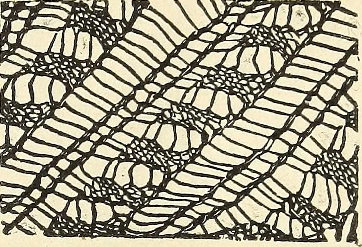 An illustration from The lady's assistant for executing useful and fancy designs in knitting, netting and crochet work..., 1847, leaf 567