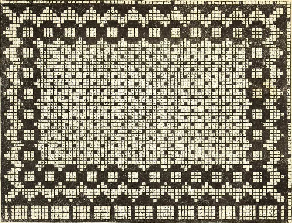 An illustration from The lady's assistant for executing useful and fancy designs in knitting, netting and crochet work..., 1847, leaf 569