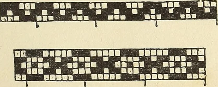 An illustration from The lady's assistant for executing useful and fancy designs in knitting, netting and crochet work..., 1847, leaf 591
