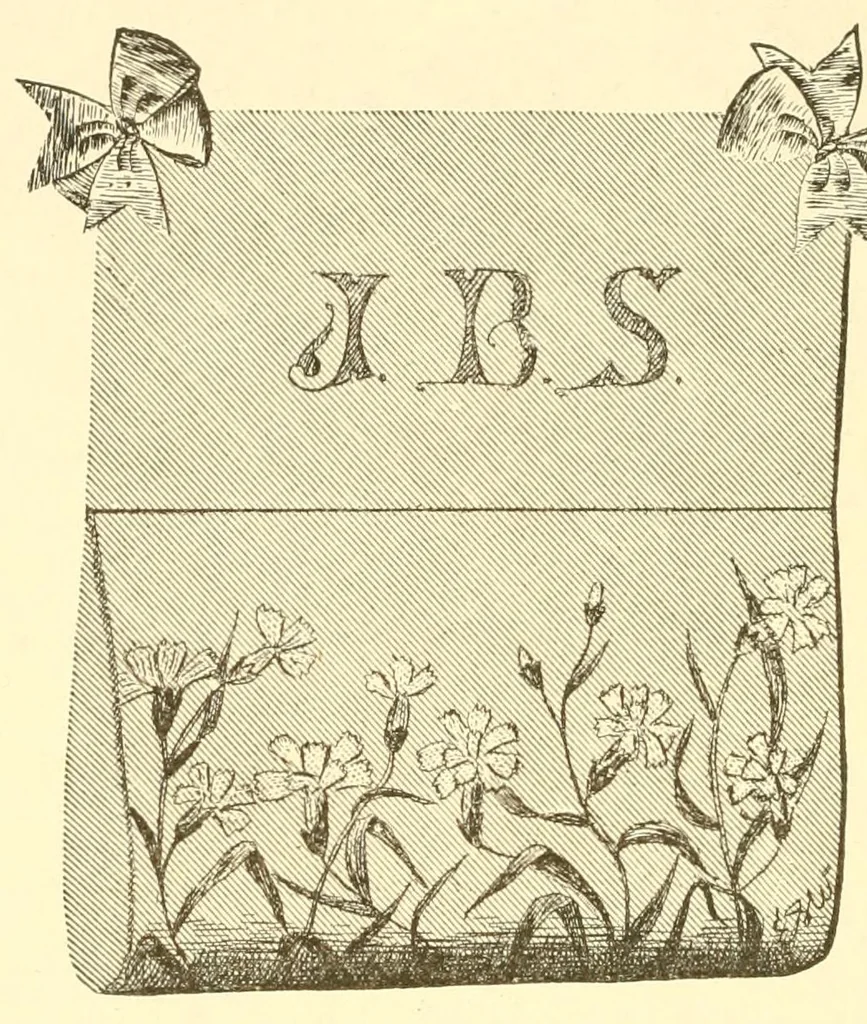 An illustration from A lady's book on art embroidery in silk, with engraved patterns, 1886, leaf 50