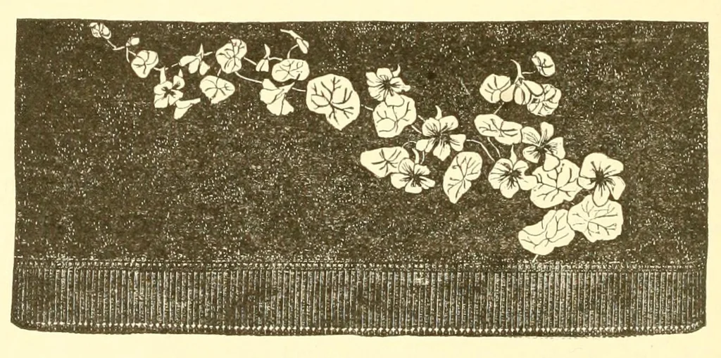 An illustration from A lady's book on art embroidery in silk, with engraved patterns, 1886, leaf 58