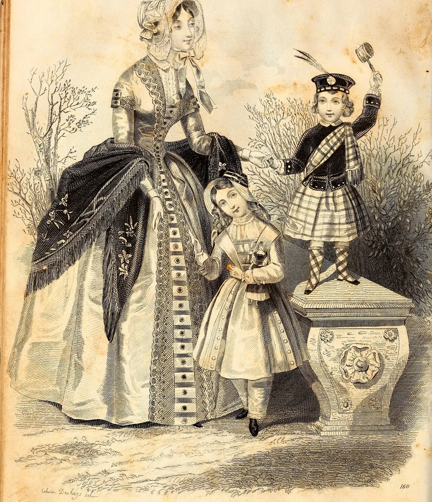 An illustration from Lady's magazine selections, 1845, leaf 185
