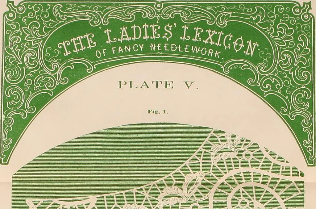 An illustration from The lady's manual of fancy-work : a complete instructor in every variety of ornamental needle-work ..., 1858, leaf 110