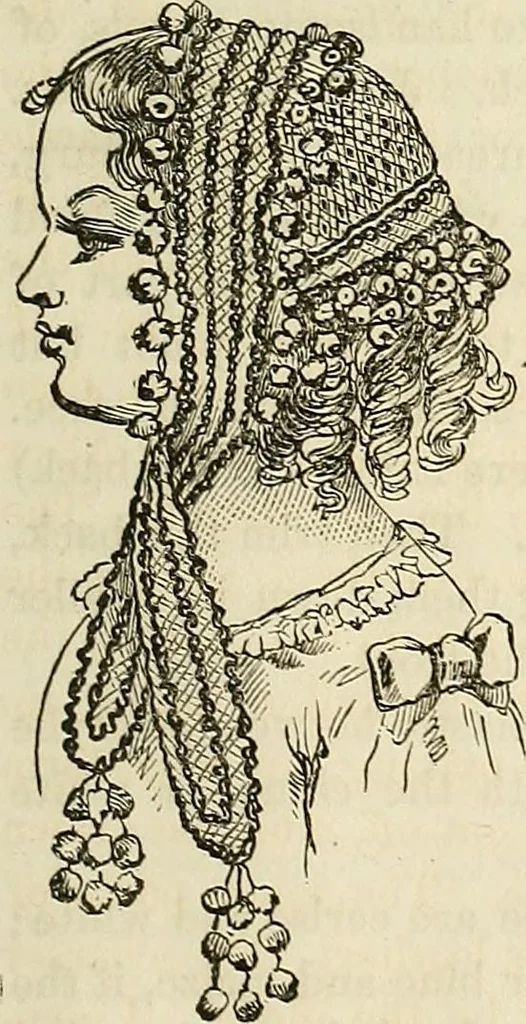 An illustration from The lady's manual of fancy-work : a complete instructor in every variety of ornamental needle-work ..., 1858, leaf 156