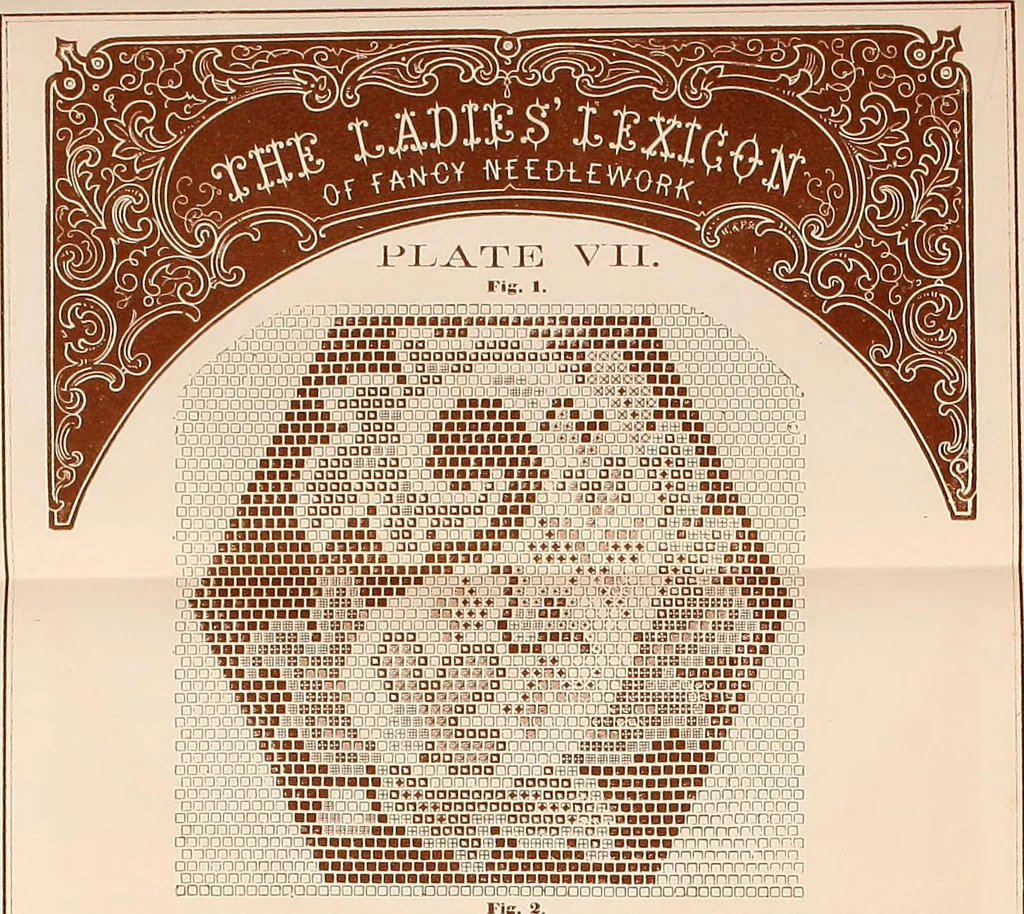 An illustration from The lady's manual of fancy-work : a complete instructor in every variety of ornamental needle-work ..., 1858, leaf 162