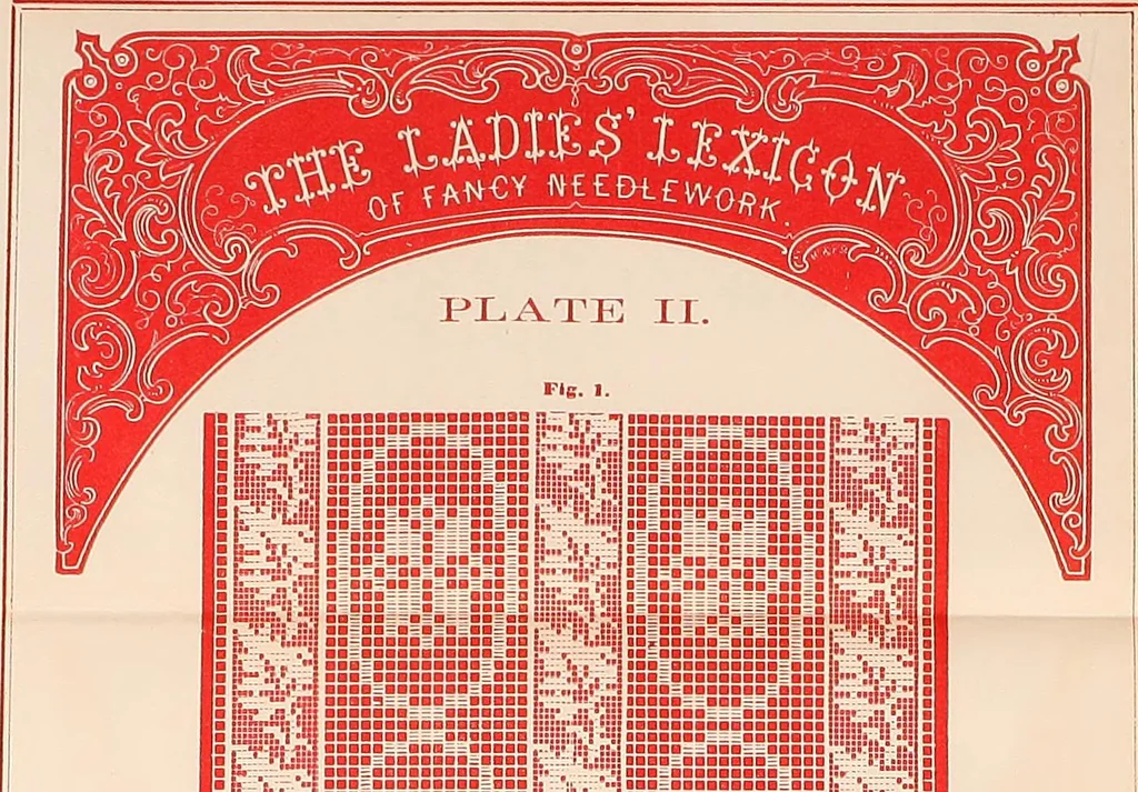 An illustration from The lady's manual of fancy-work : a complete instructor in every variety of ornamental needle-work ..., 1858, leaf 32