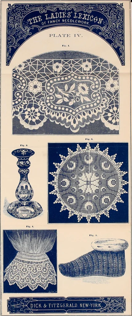 An illustration from The lady's manual of fancy-work : a complete instructor in every variety of ornamental needle-work ..., 1858, leaf 84